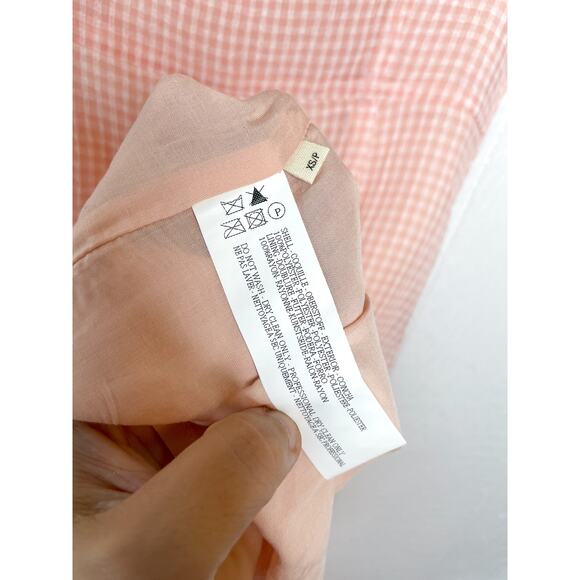 CAPULET Quinn Pink and White Gingham Chiffon Midi Size US XS - Picture 5 of 9